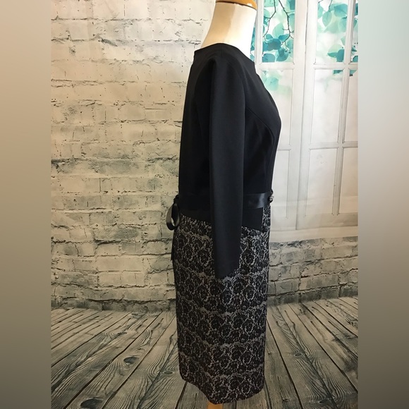 Teri Jon size 8 dress with jeweled belt - Picture 2 of 7